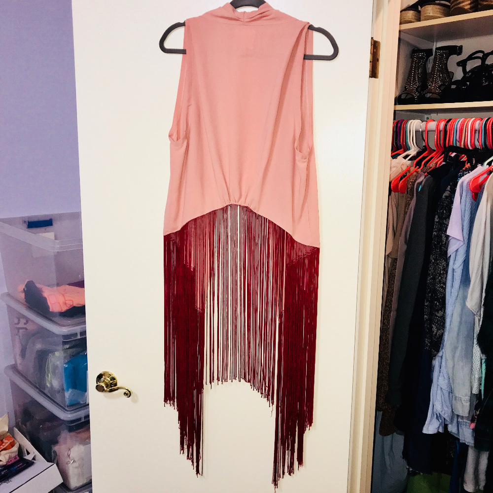 LINE & DOT Fringe Festival Cardigan Vest | AA - Picture 8 of 8